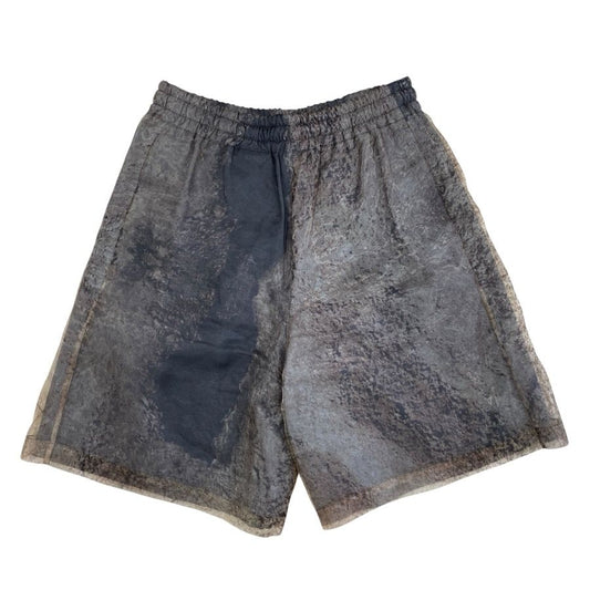 Louis Vuitton Shorts Printed Mesh Polyester Silk Brown