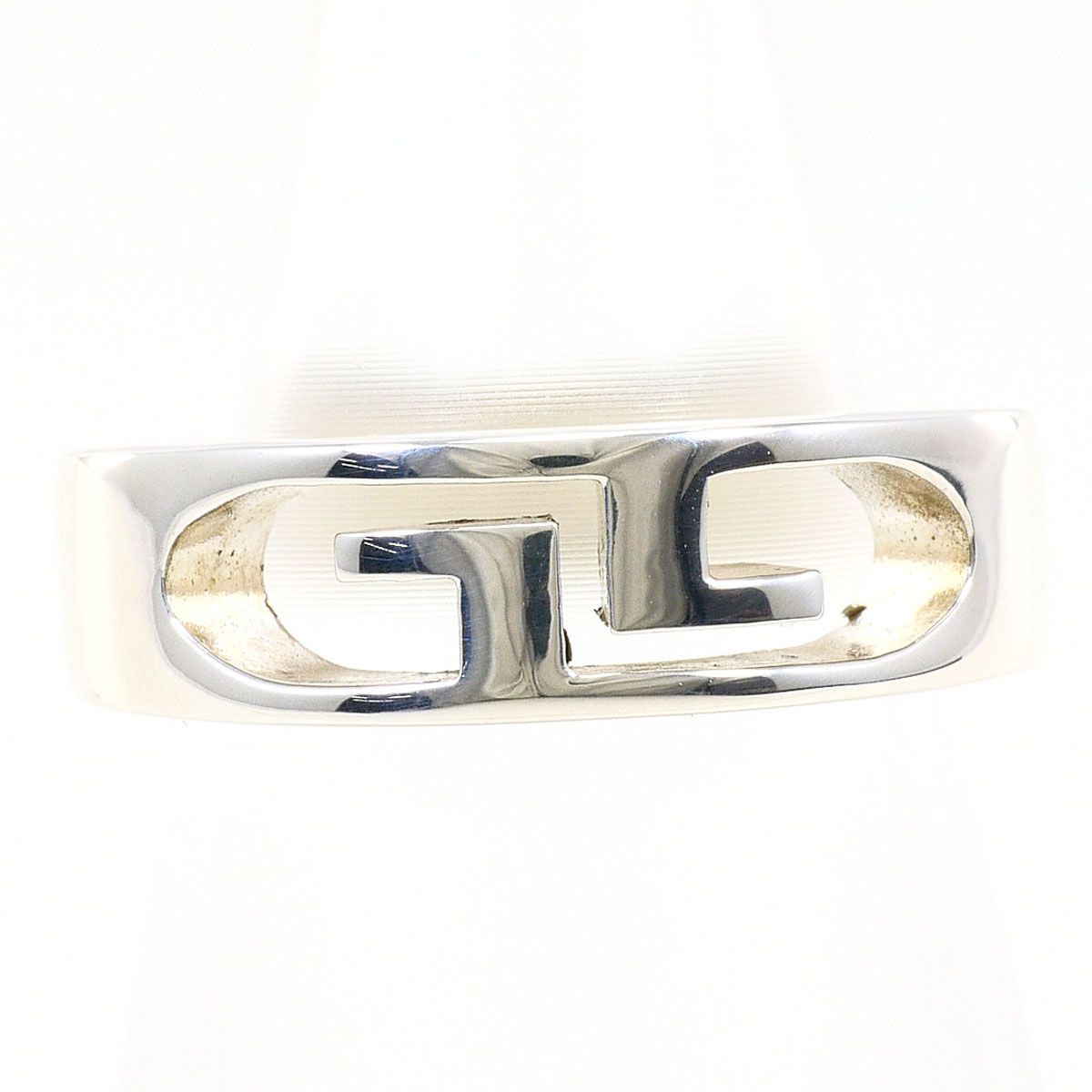 Gucci Double Logo 925 Sterling Silver Ring