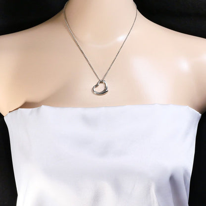 Tiffany & Co Open Heart 925 Sterling Silver Necklace 40 — view 6