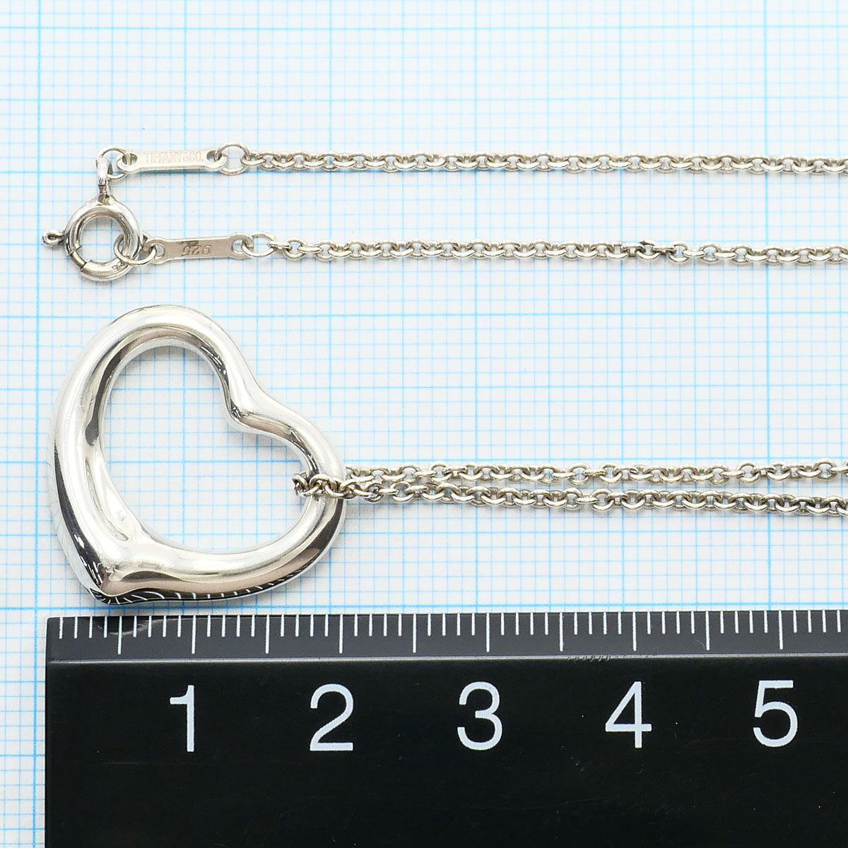 Tiffany & Co Open Heart 925 Sterling Silver Necklace 40 — view 5