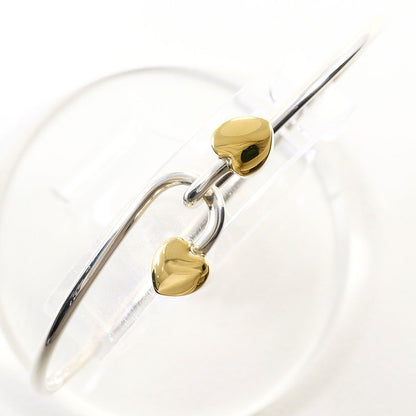 Tiffany & Co Love Knot 18K Yellow Gold 925 Sterling Silver Bangle Bracelet