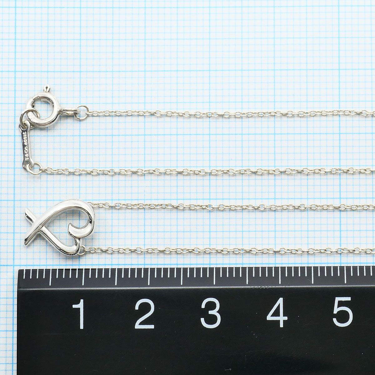 Tiffany & Co Loving Heart 925 Sterling Silver Necklace 41 — view 5