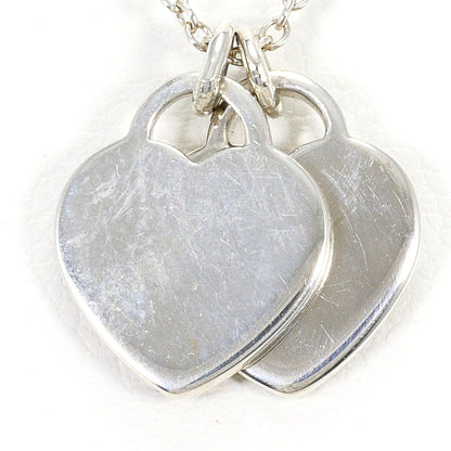 Tiffany & Co Double Heart 925 Sterling Silver Necklace 41 — view 3