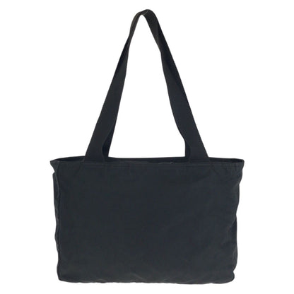 Prada Tessuto Black Silver Nylon Tote Shoulder Bag — view 2