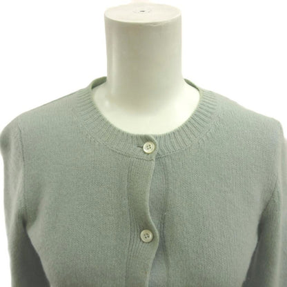 Prada Knit Cardigan Wool 38 Mint Green Round Neck Long Sleeve NP — view 5