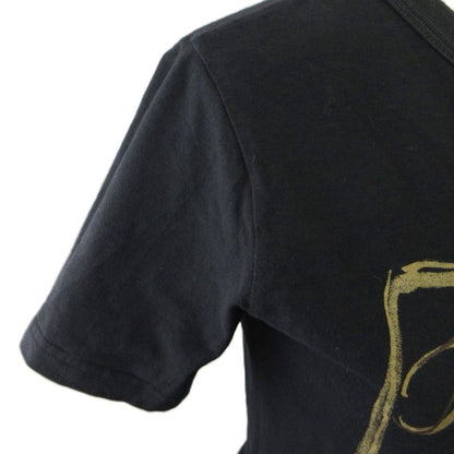 Fendi Short Sleeve T-Shirt 40 Black Logo — view 5