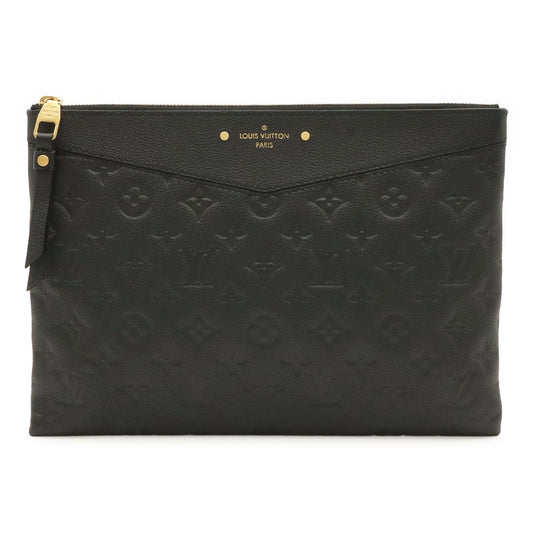 Louis Vuitton Monogram Empreinte Daily Pouch Clutch Leather Noir Black