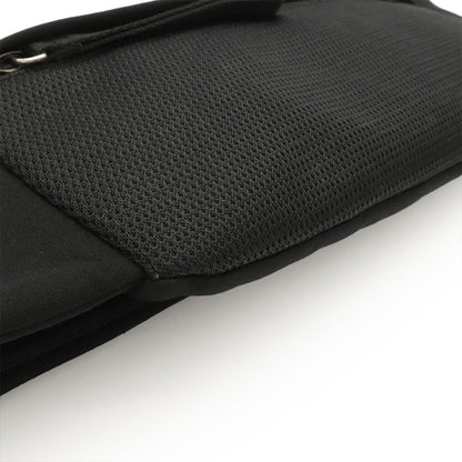 Prada Sports Belt Bag Waist Pouch Neoprene Mesh Black Silver — view 3