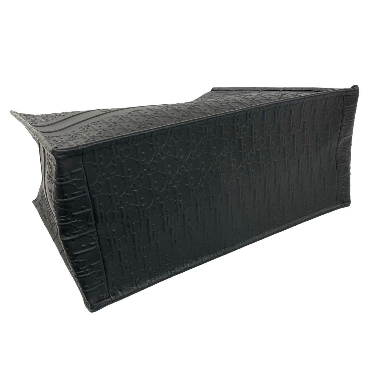 Dior Book Tote Bag Oblique Pattern Leather Black — view 7