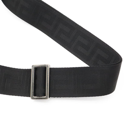 Versace Medusa Shoulder Bag Crossbody Leather Black Silver — view 5