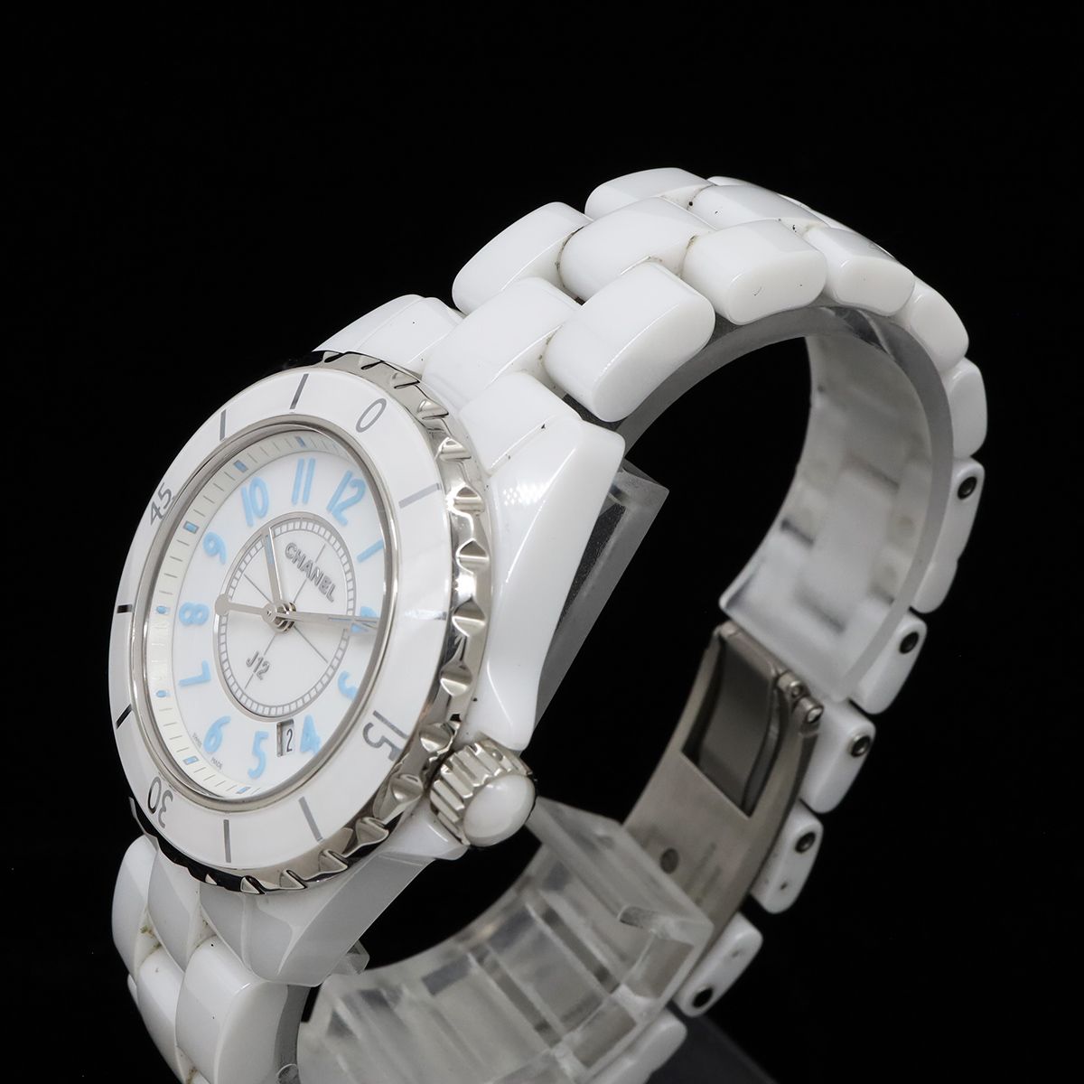Chanel J12 Blue Light Limited to White Ceramic Dial Date Quartz Watch — view 6