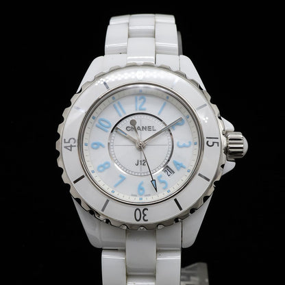 Chanel J12 Blue Light Limited to White Ceramic Dial Date Quartz Watch — view 4