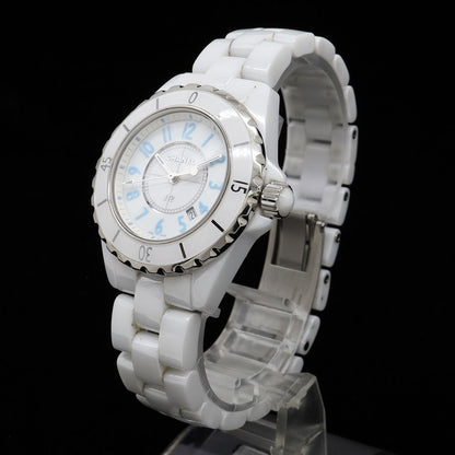 Chanel J12 Blue Light Limited to White Ceramic Dial Date Quartz Watch — view 2