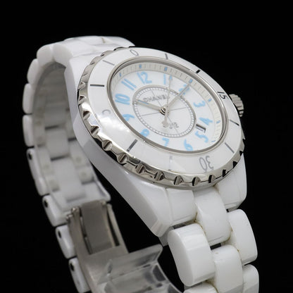Chanel J12 Blue Light Limited to White Ceramic Dial Date Quartz Watch — view 5