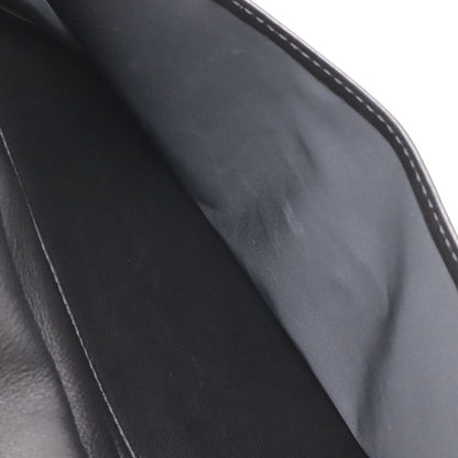 Chanel Chain Handle Tote Bag Leather Black Gold Vintage — view 8