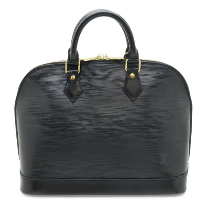 Louis Vuitton Epi Alma Handbag Leather Noir Black Gold