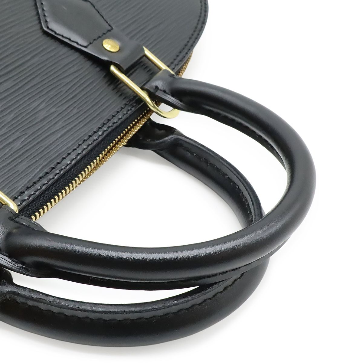 Louis Vuitton Epi Alma Handbag Leather Noir Black Gold — view 4