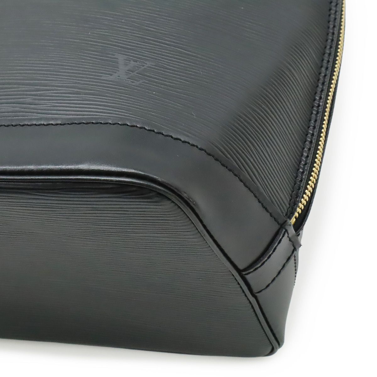 Louis Vuitton Epi Alma Handbag Leather Noir Black Gold — view 3