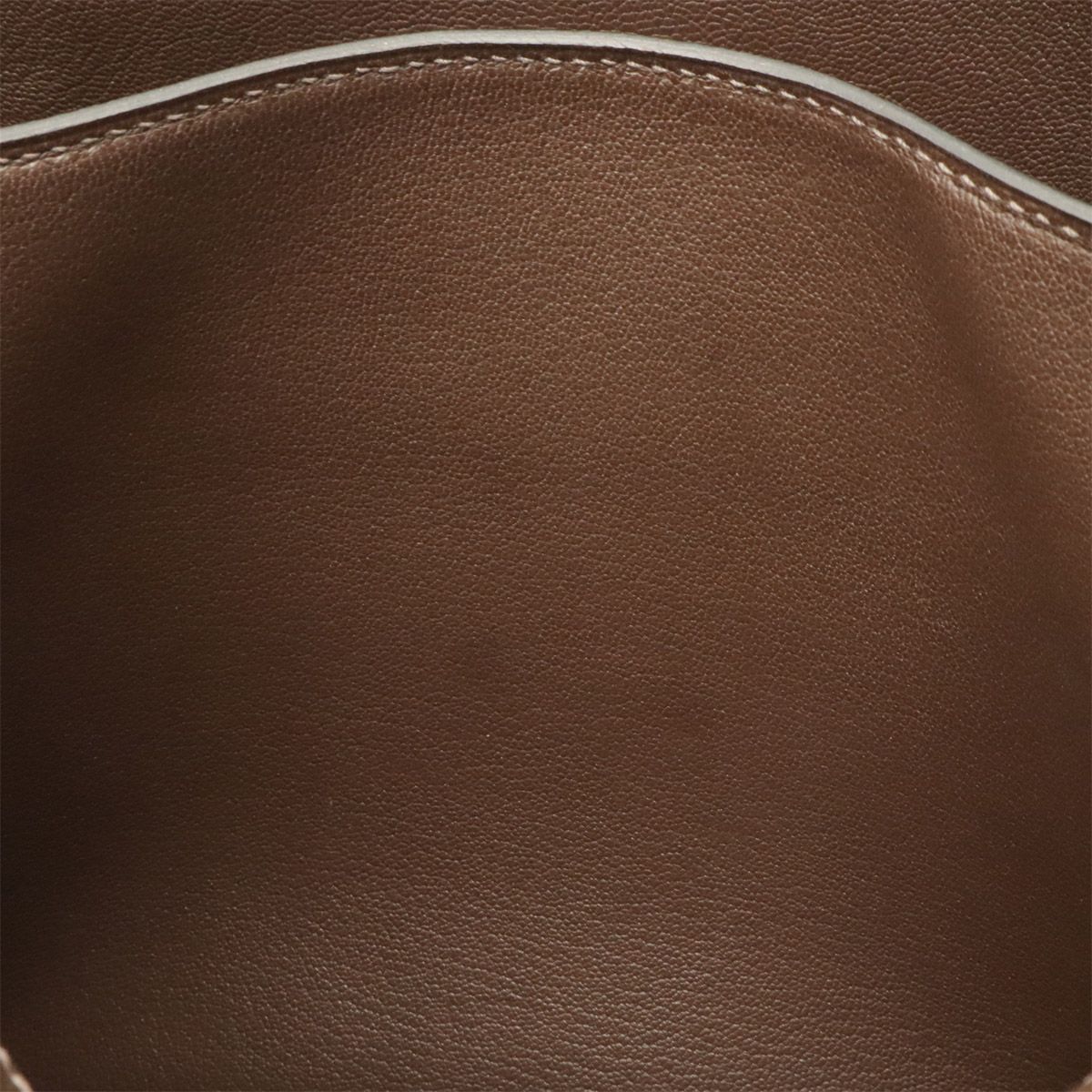 Hermes Steve Besace 35 Shoulder Bag Crossbody Taurillon Clemence Leather Brown — view 7