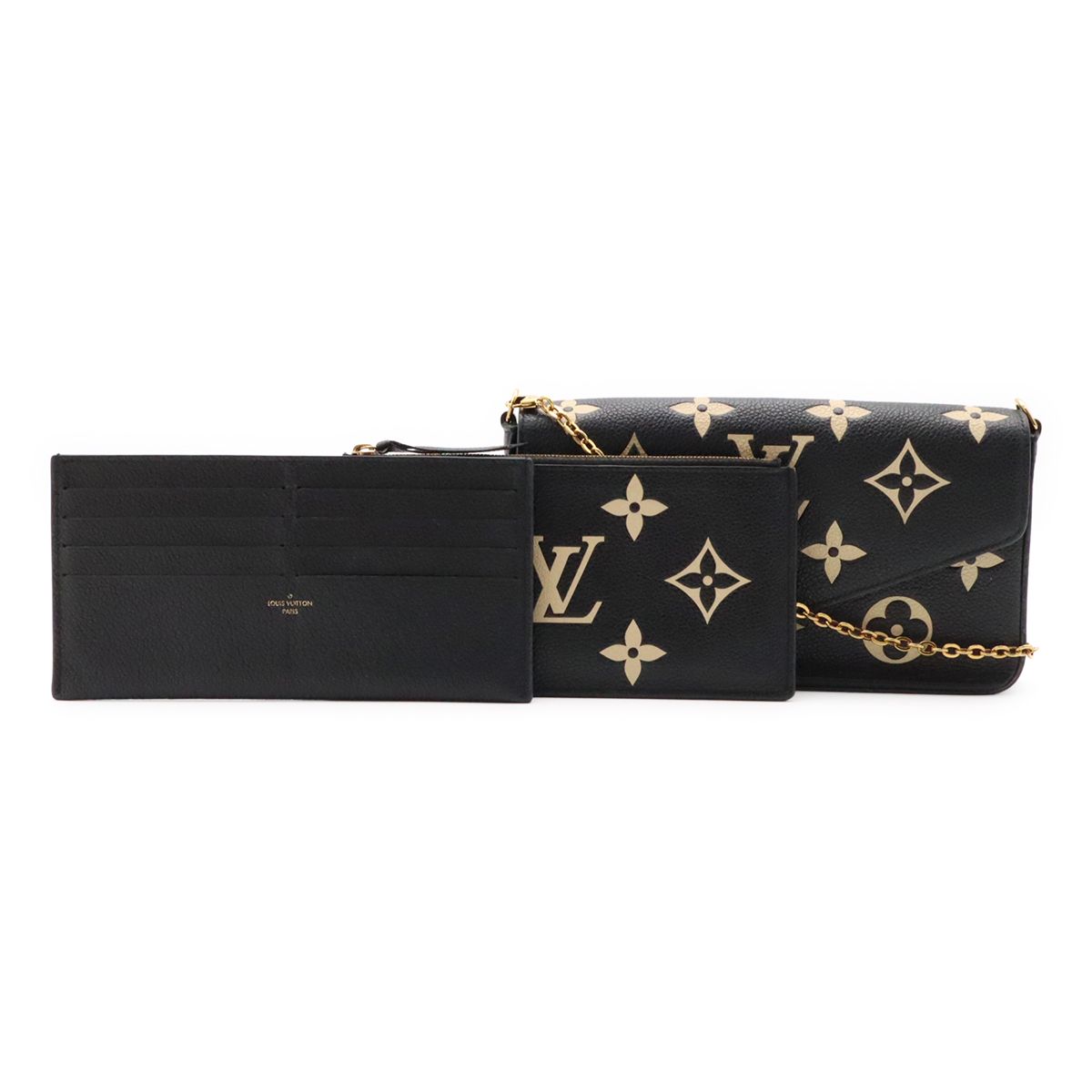 Louis Vuitton Monogram Empreinte Pochette Felicie Shoulder Bag 2-Way Clutch