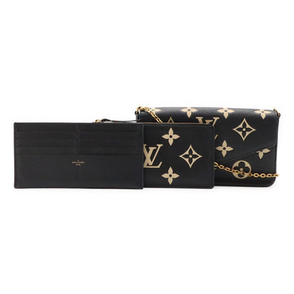 Louis Vuitton Monogram Empreinte Pochette Felicie Shoulder Bag 2-Way Clutch