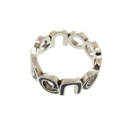 Gucci Interlocking G 925 Sterling Silver Blue Ring — view 8