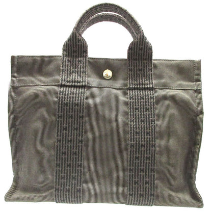 Hermes Herline PM Canvas Gray Tote Bag