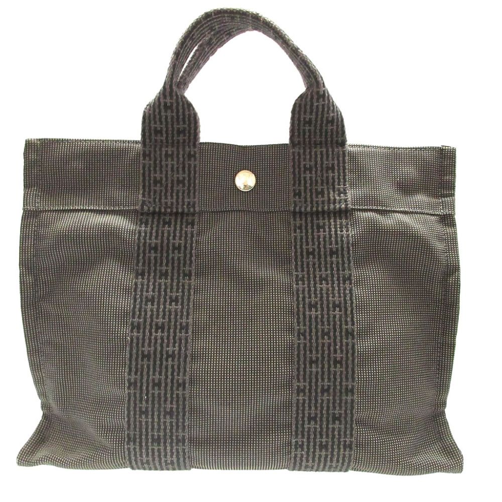 Hermes Herline PM Canvas Gray Tote Bag — view 2