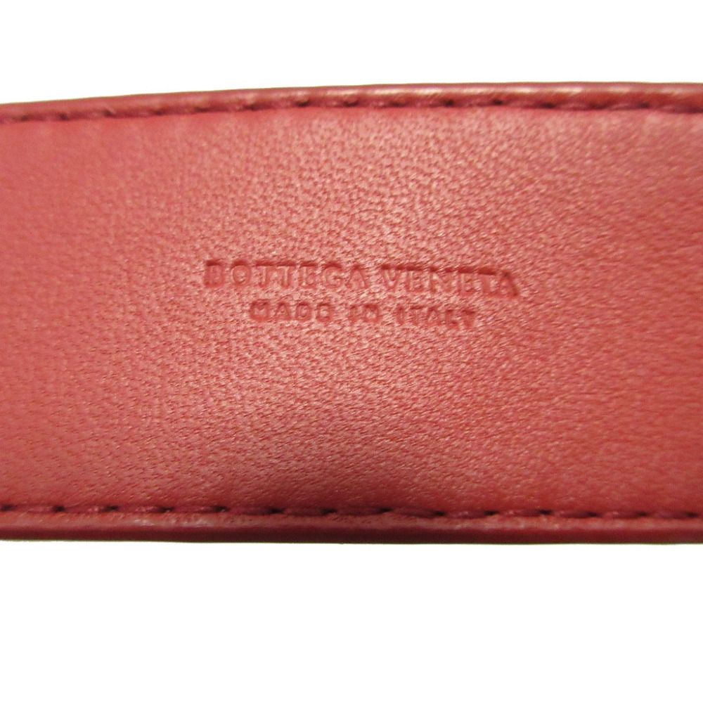 Bottega Veneta Intrecciato Leather Red Shoulder Strap — view 4
