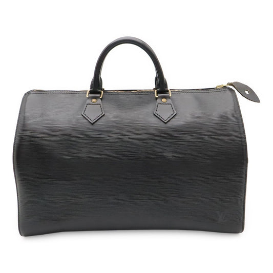 Louis Vuitton Epi Speedy 35 Boston Bag Leather Noir Black