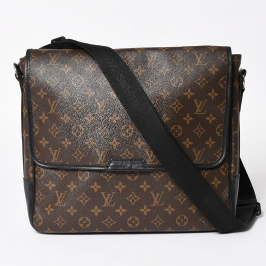 Louis Vuitton Macassar Bus GM Shoulder Bag Monogram Canvas Brown