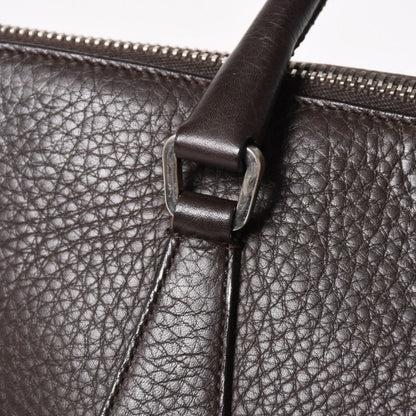 Prada Tote Bag Dark Brown Silver — view 7