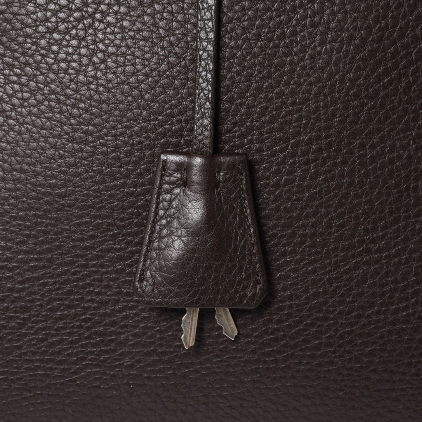 Prada Tote Bag Dark Brown Silver — view 6