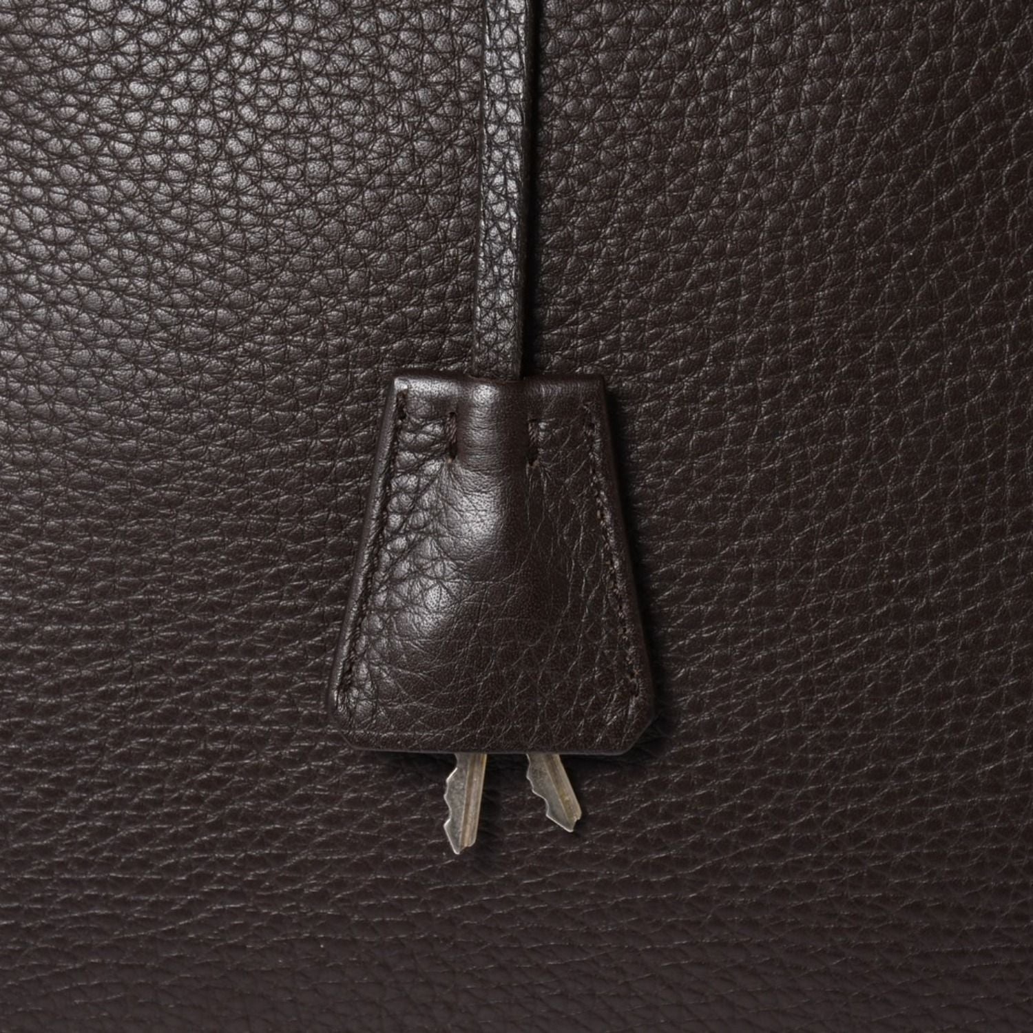 Prada Tote Bag Dark Brown Silver — view 6