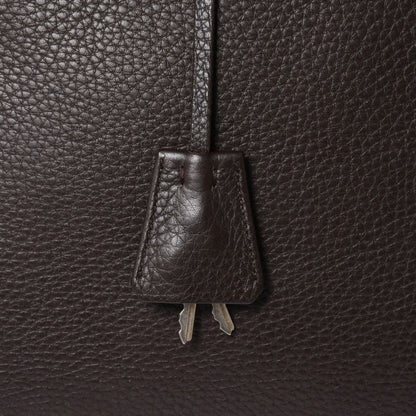 Prada Tote Bag Dark Brown Silver — view 6