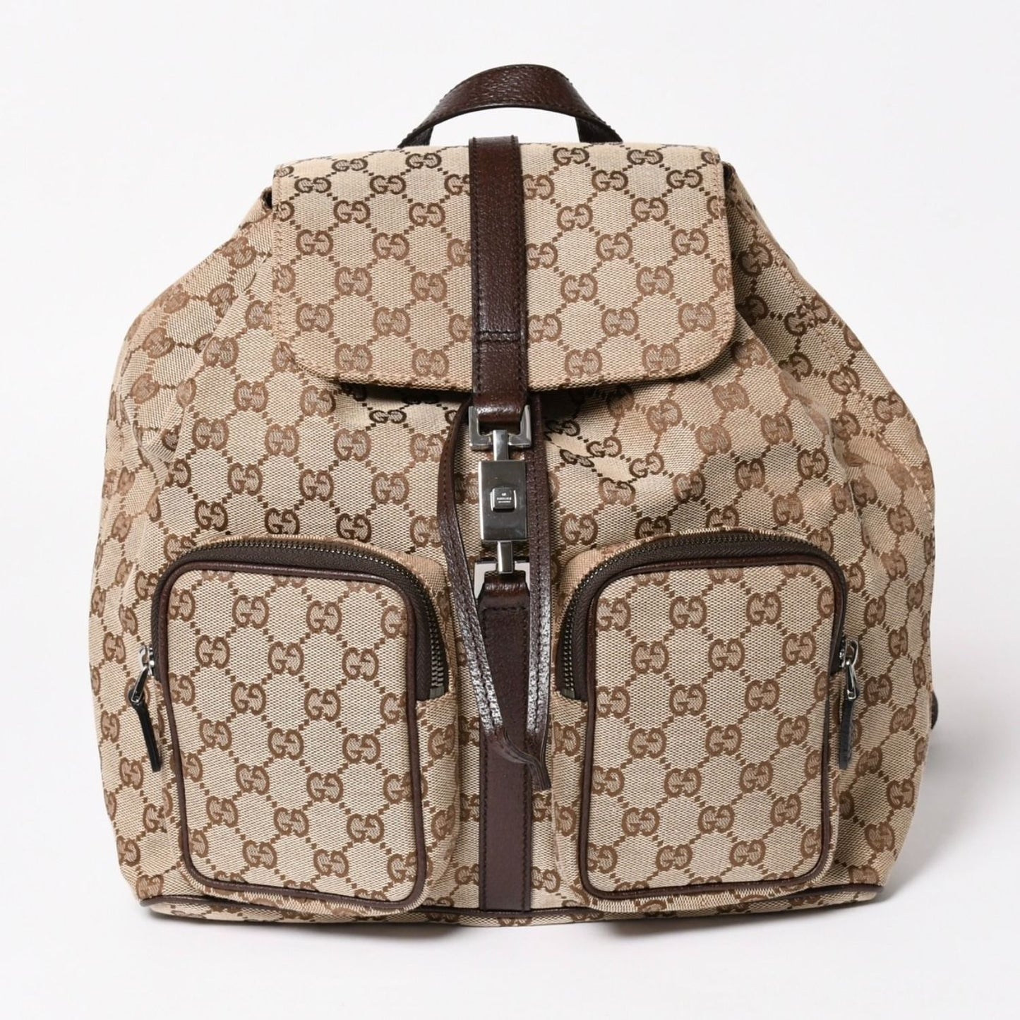 Gucci Backpack GG Canvas Jackie Brown