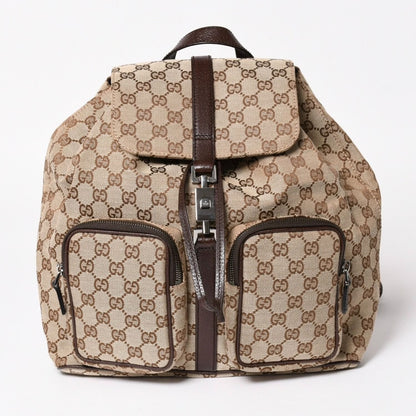 Gucci Backpack GG Canvas Jackie Brown