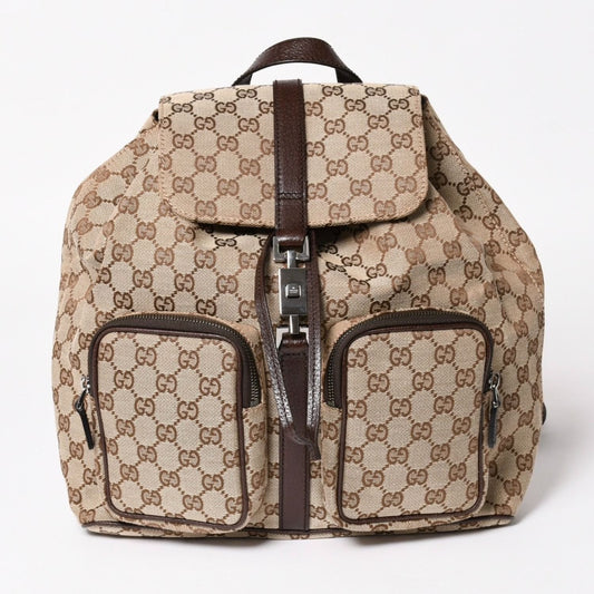 Gucci Backpack GG Canvas Jackie Brown