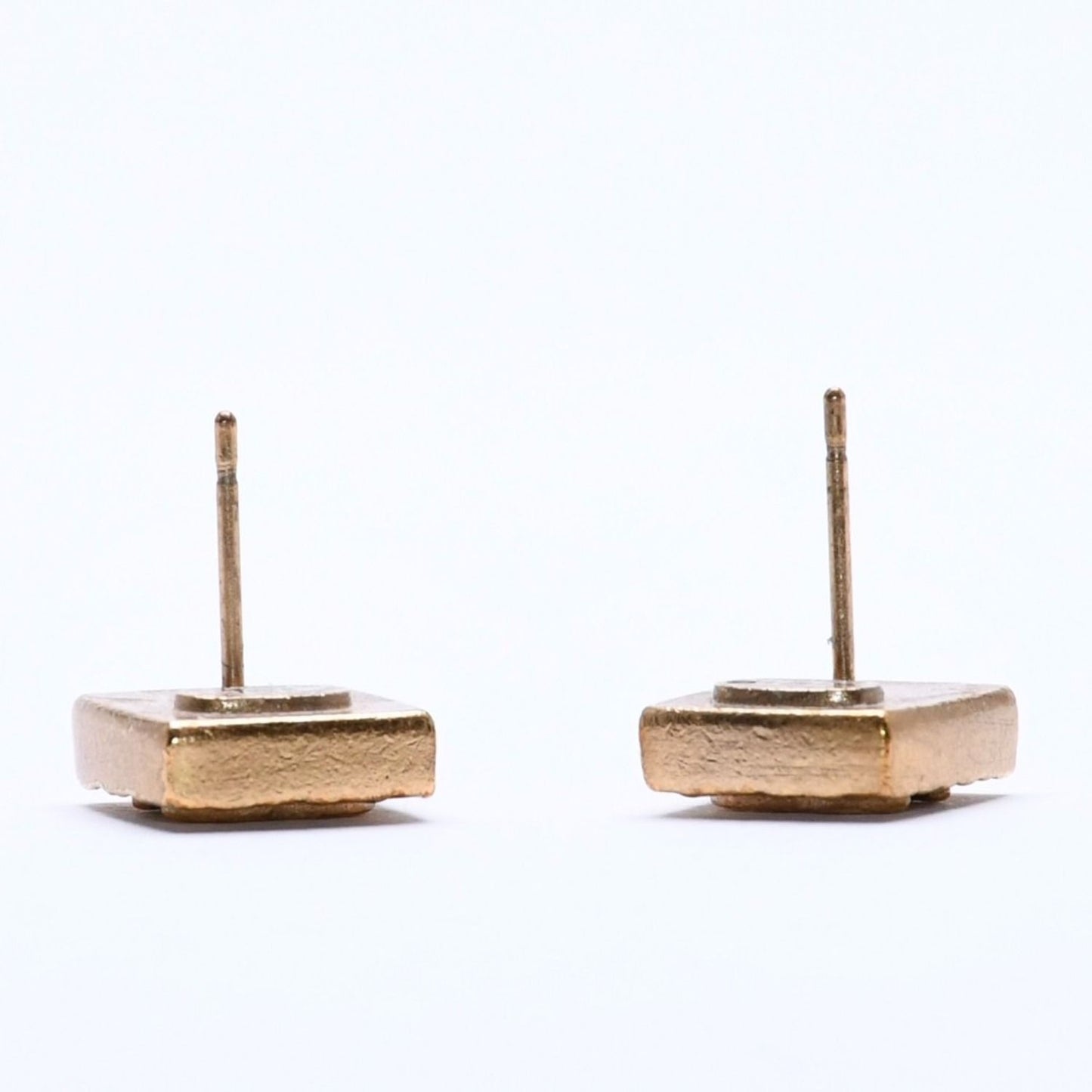 Chanel CC Logo Square Earrings 03 Metal Gold Plated — view 8