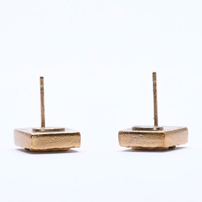 Chanel CC Logo Square Earrings 03 Metal Gold Plated — view 8