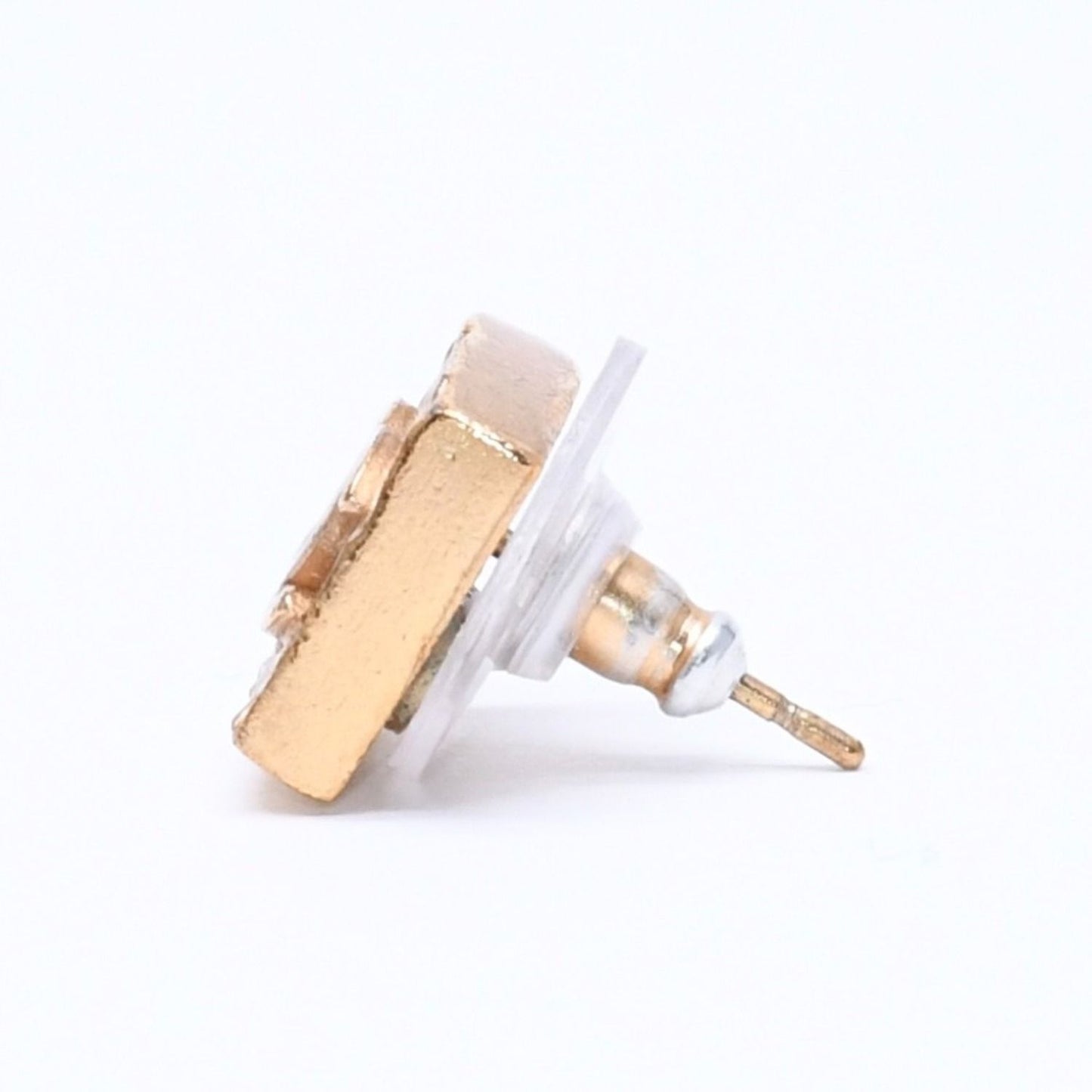Chanel CC Logo Square Earrings 03 Metal Gold Plated — view 5