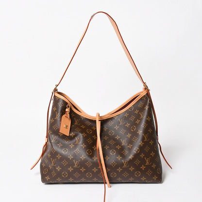 Louis Vuitton Carryall NM MM Tote Bag Monogram Brown Leather Vachetta Gold — view 2