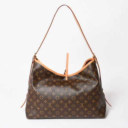 Louis Vuitton Carryall NM MM Tote Bag Monogram Brown Leather Vachetta Gold — view 3