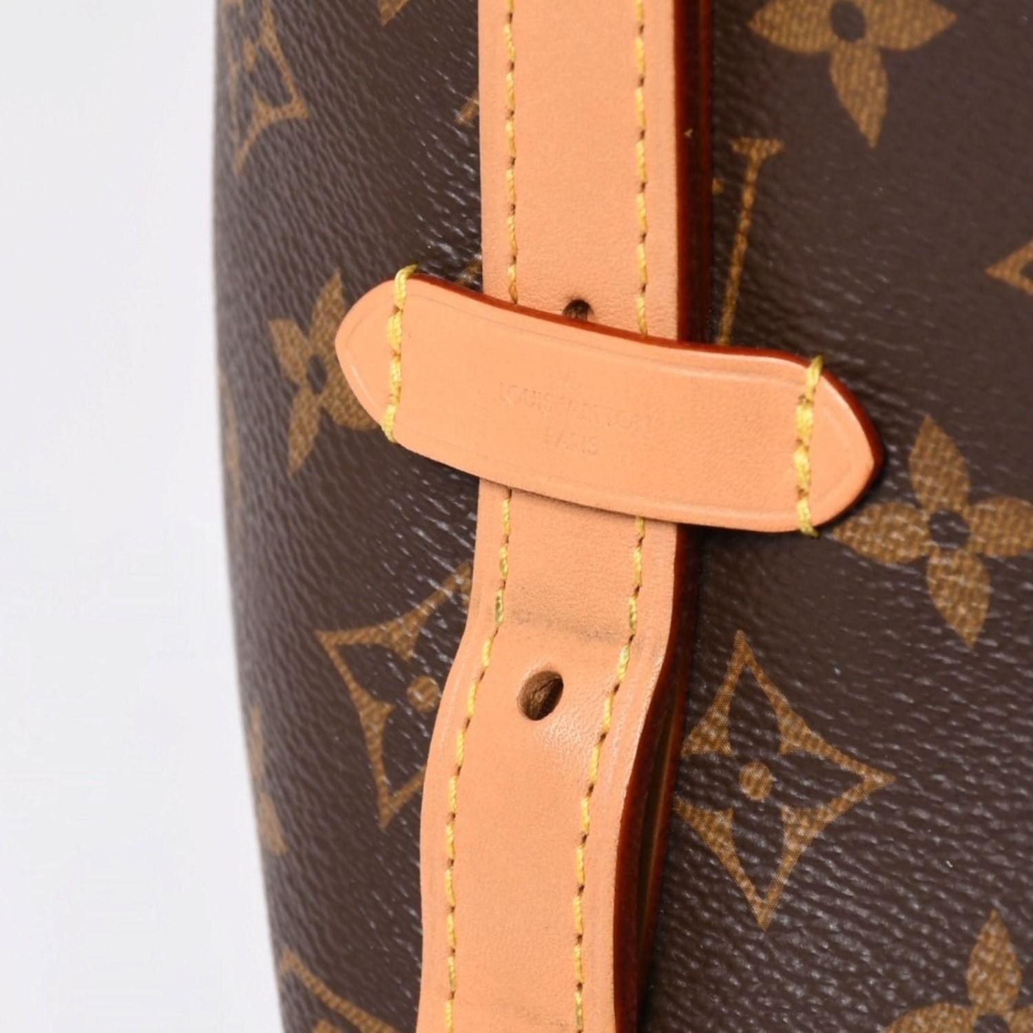 Louis Vuitton Carryall NM MM Tote Bag Monogram Brown Leather Vachetta Gold — view 5