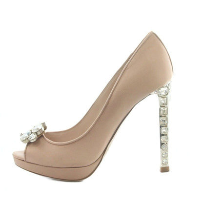 Miu Miu Pumps Open Toe High Heels Bijou Pink 35.5 — view 2