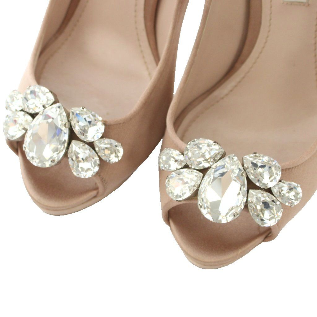 Miu Miu Pumps Open Toe High Heels Bijou Pink 35.5 — view 3
