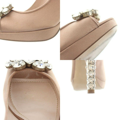 Miu Miu Pumps Open Toe High Heels Bijou Pink 35.5 — view 8