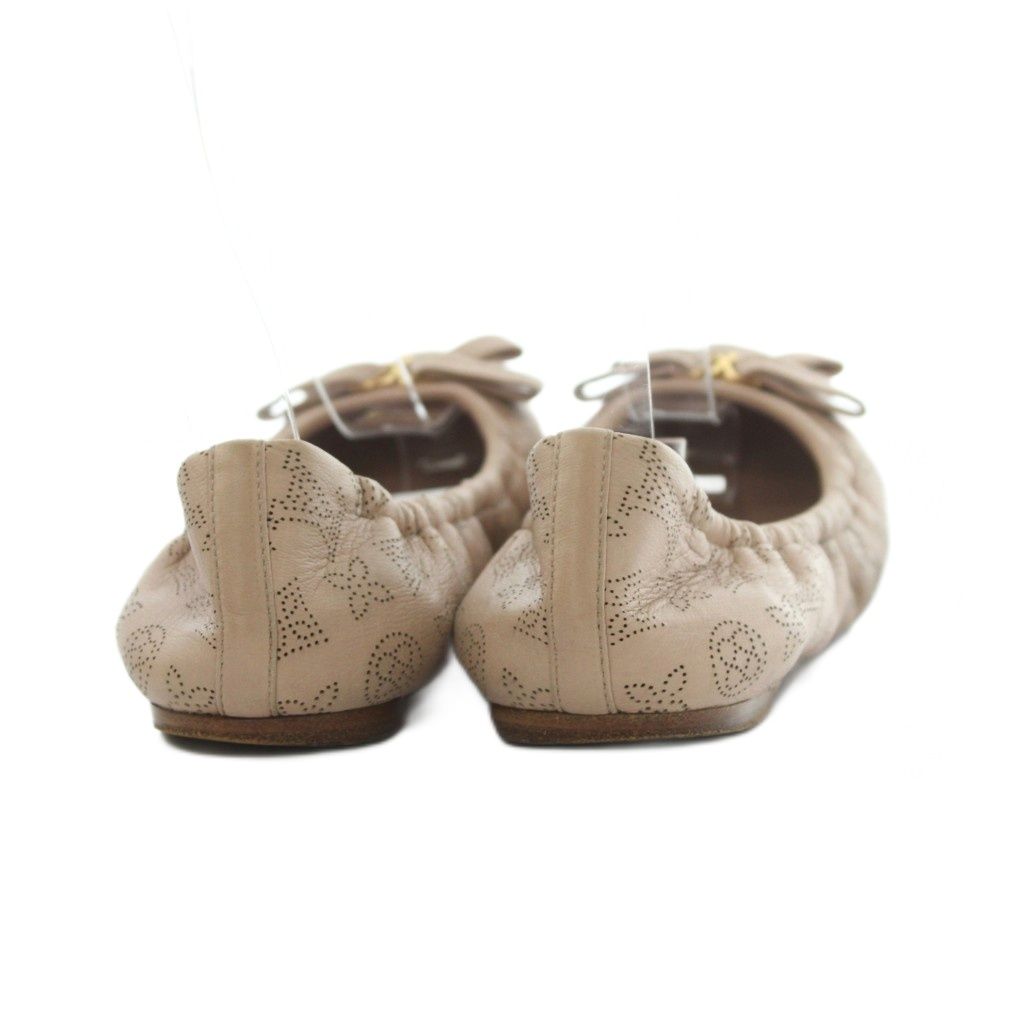 Louis Vuitton Mahina Ballet Shoes Ribbon Perforated Pink 36 — view 5