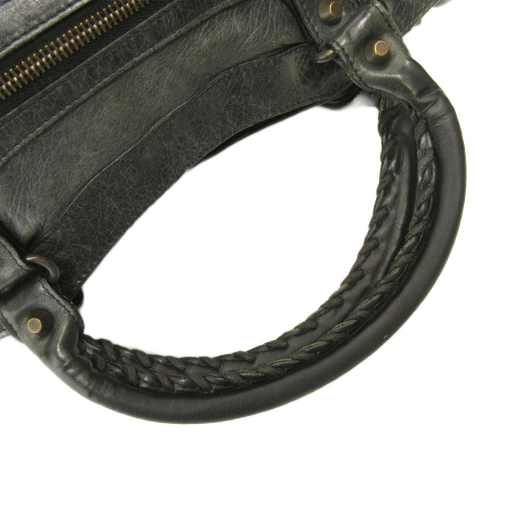 Balenciaga the Fast City 2-Way Handbag Crossbody Crackle Y2k Black — view 5