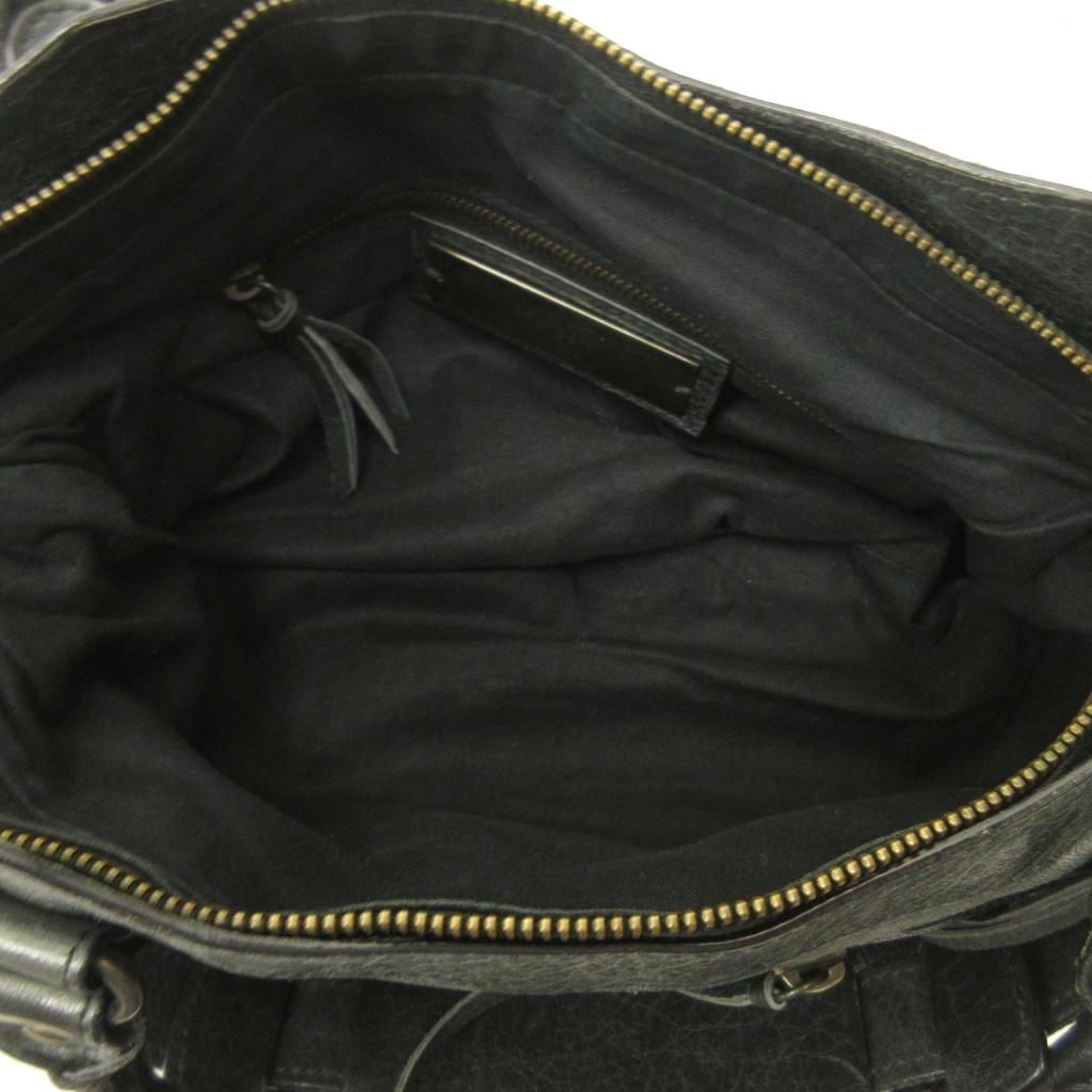 Balenciaga the Fast City 2-Way Handbag Crossbody Crackle Y2k Black — view 7